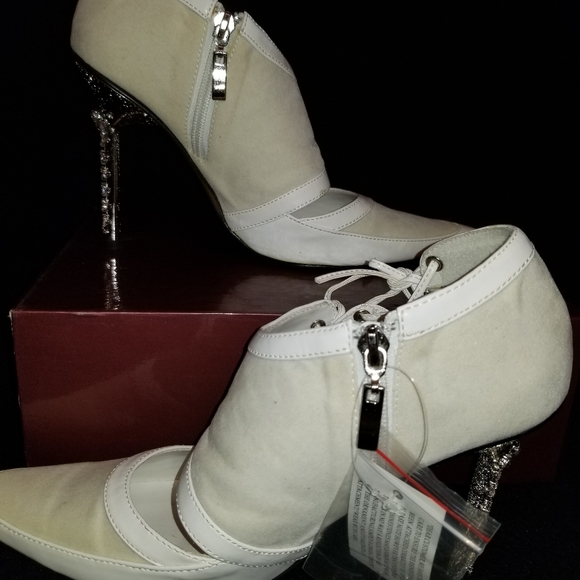 Lady Godiva Rhinestone High Heels Pointed Toe Stiletto Wedding Party Prom Shoes - Picture 5 of 14